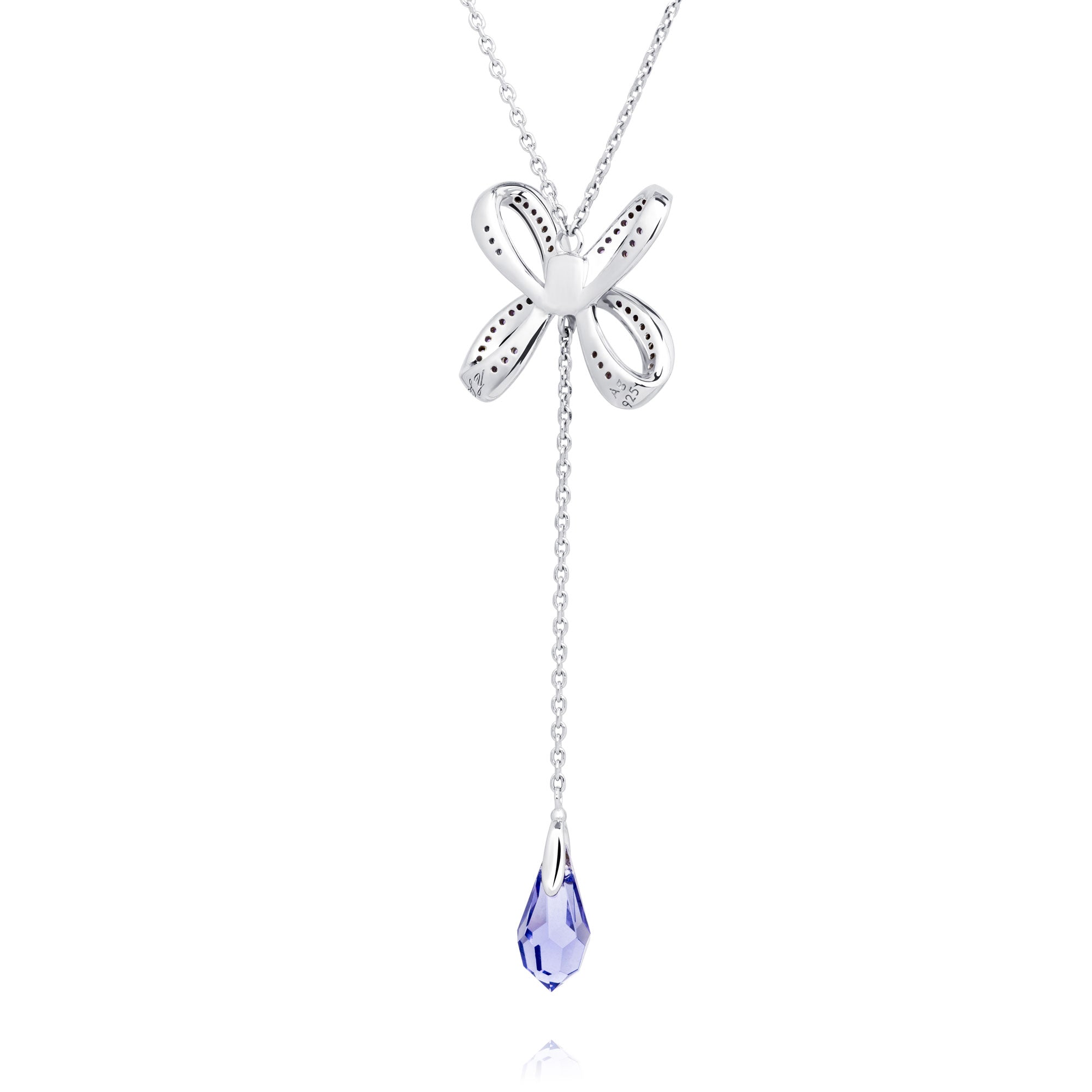 Blissful Knot Necklace Silver Back - Shen Yun Collections