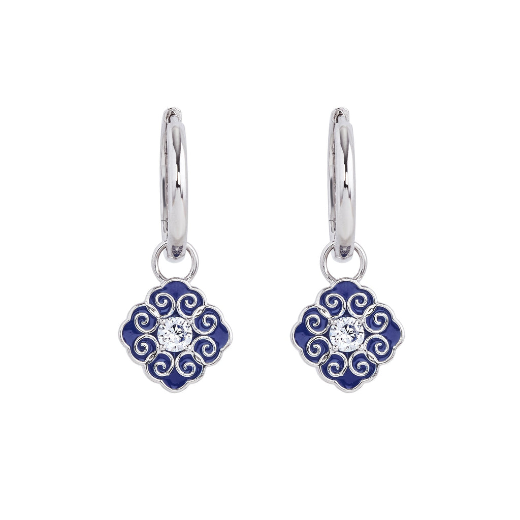 Elegant Bliss Earrings Front - Shen Yun Collections