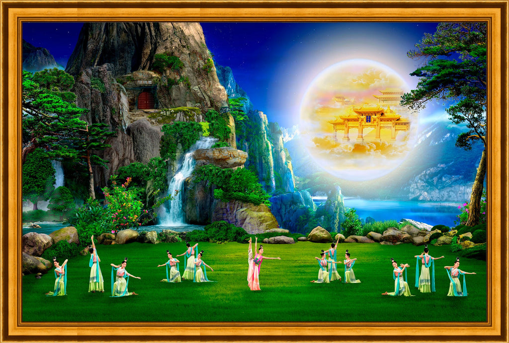 The Moon Palace Graces the Earth Giclée Print