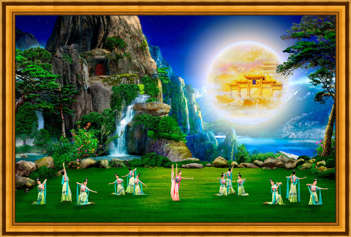 The Moon Palace Graces the Earth Giclée Print