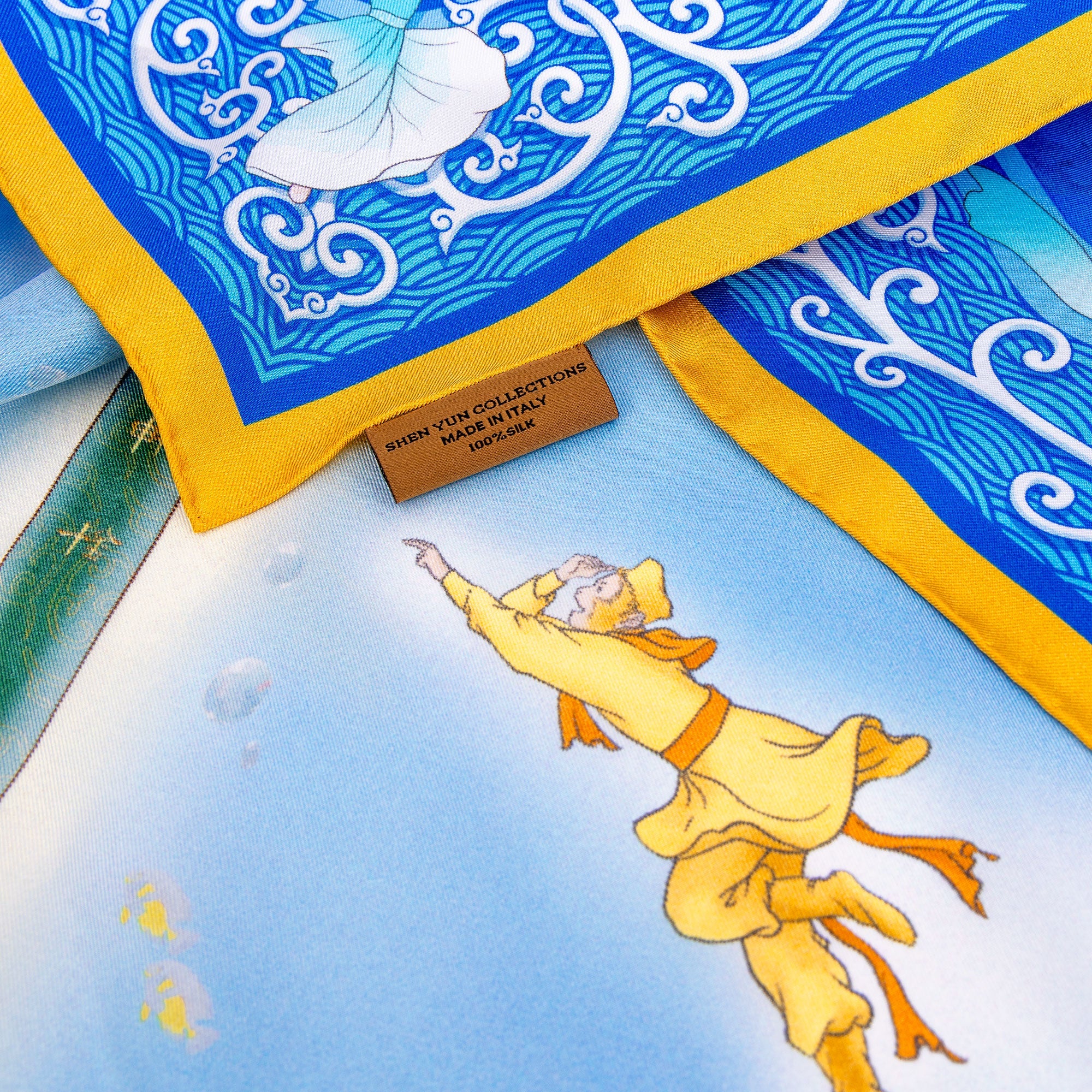 Monkey King and the Dragon Palace Silk Scarf Signature - Shen Yun Collections