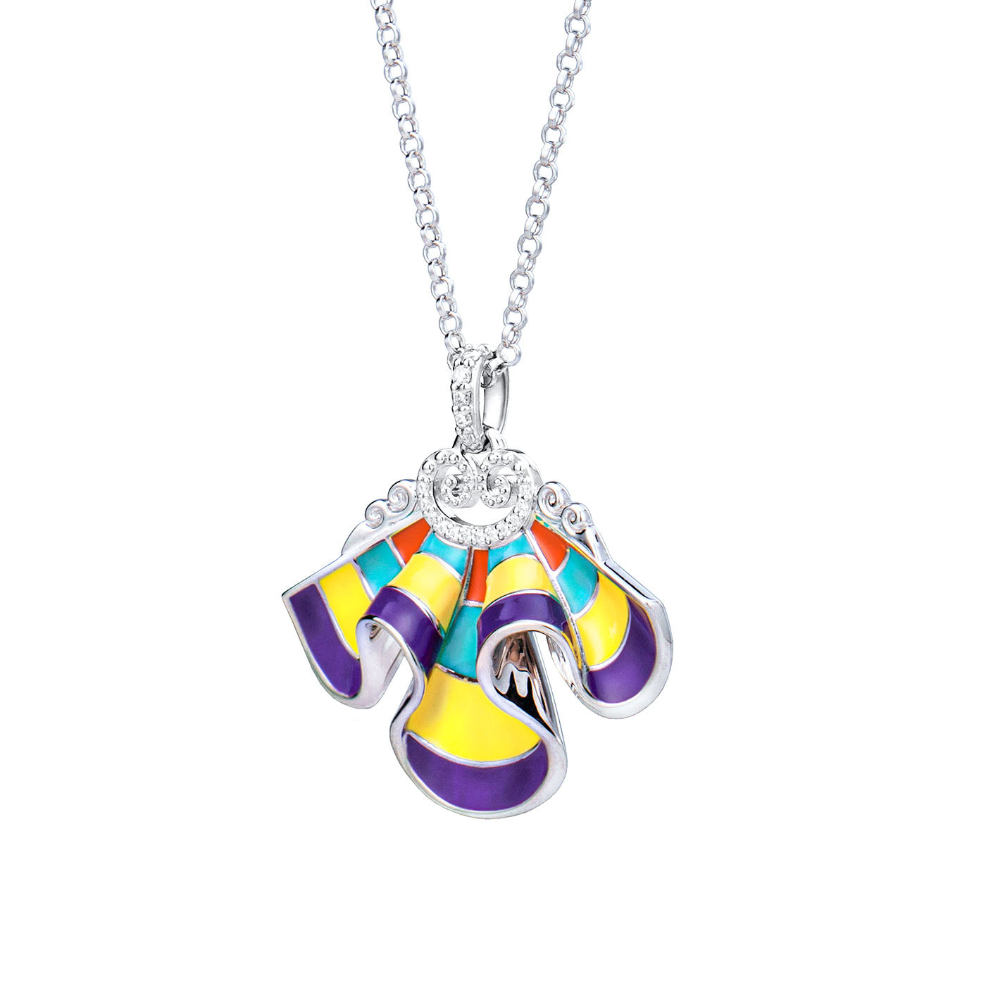 The Elegance of the Yi Necklace Yellow Side View - Shen Yun Collections