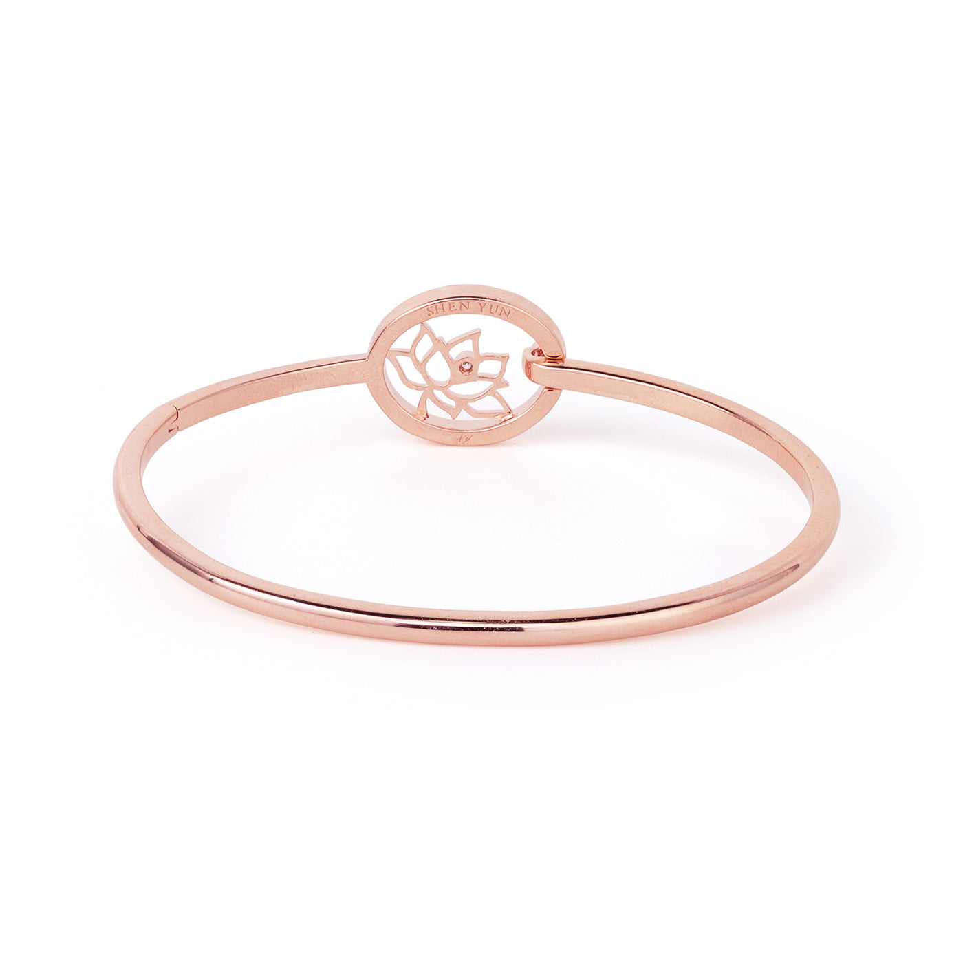 Lotus Fairies Bangle Rose Gold Back - Shen Yun Collections