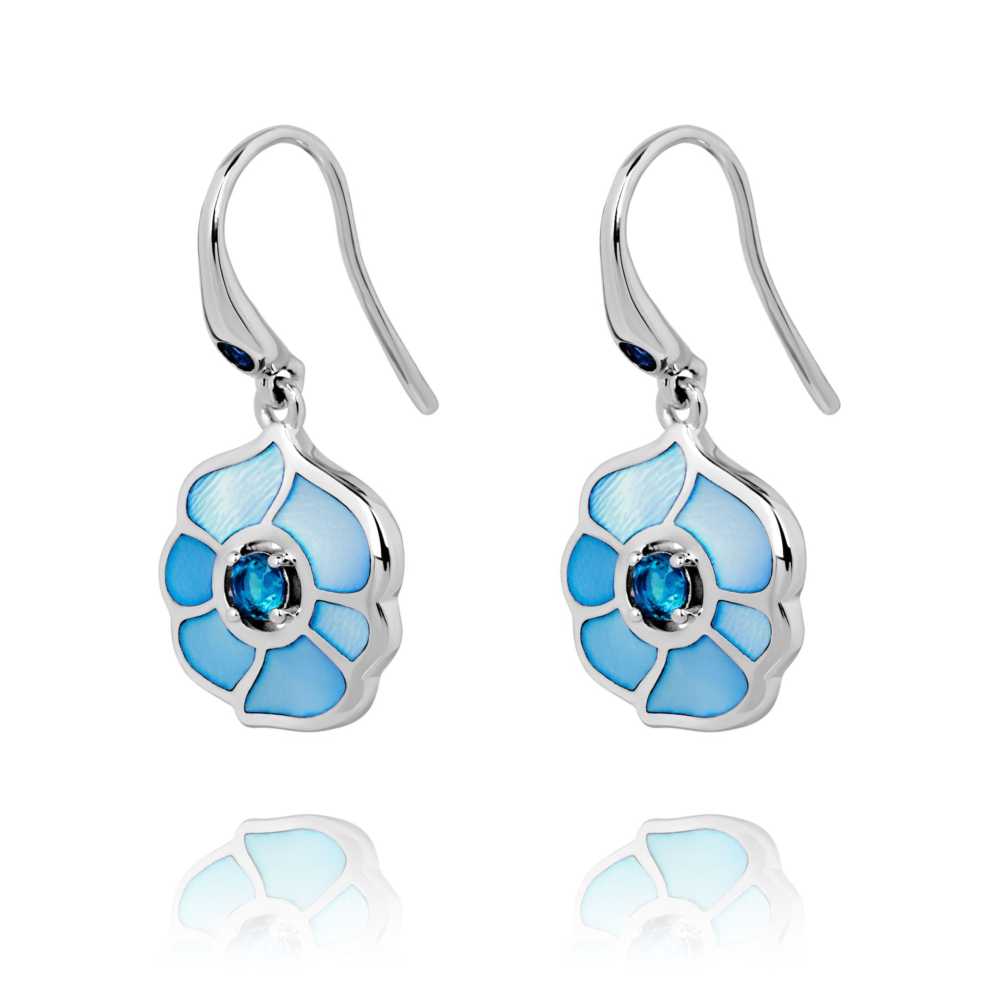 Windmill Grace Drop Earrings Blue