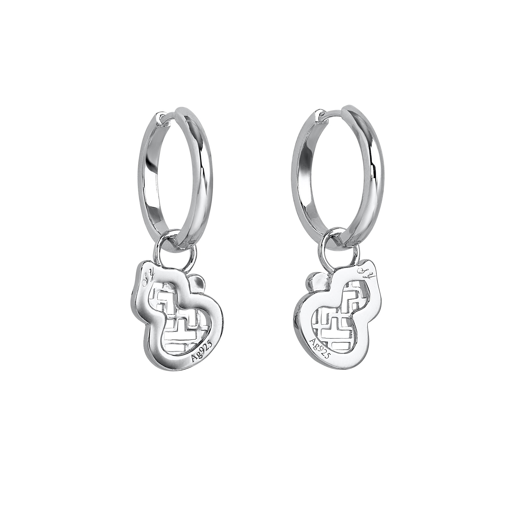 Enchanting Gourd Earrings Back - Shen Yun Collections