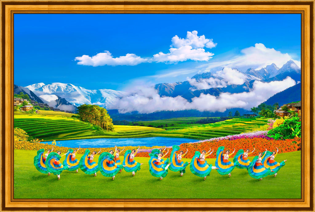 Lámina giclée | the Ethnic Dance of the Yi