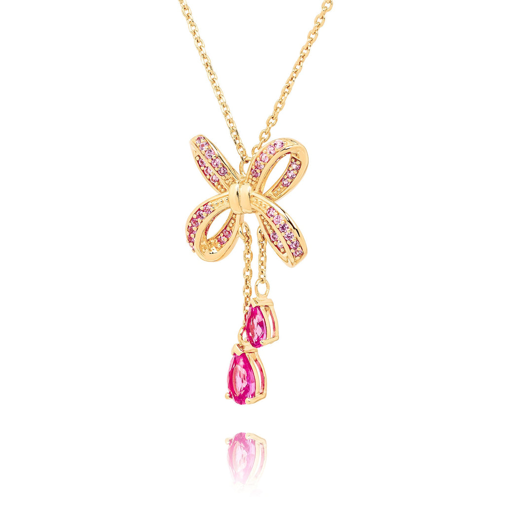 Blissful Knot Necklace Gold Side - Shen Yun Collections