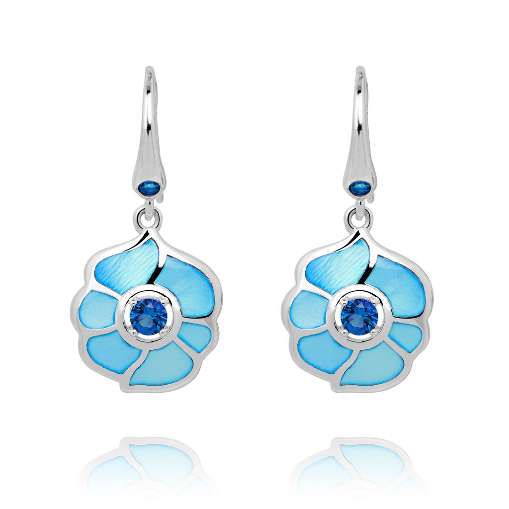 Windmill Grace Drop Earrings Blue