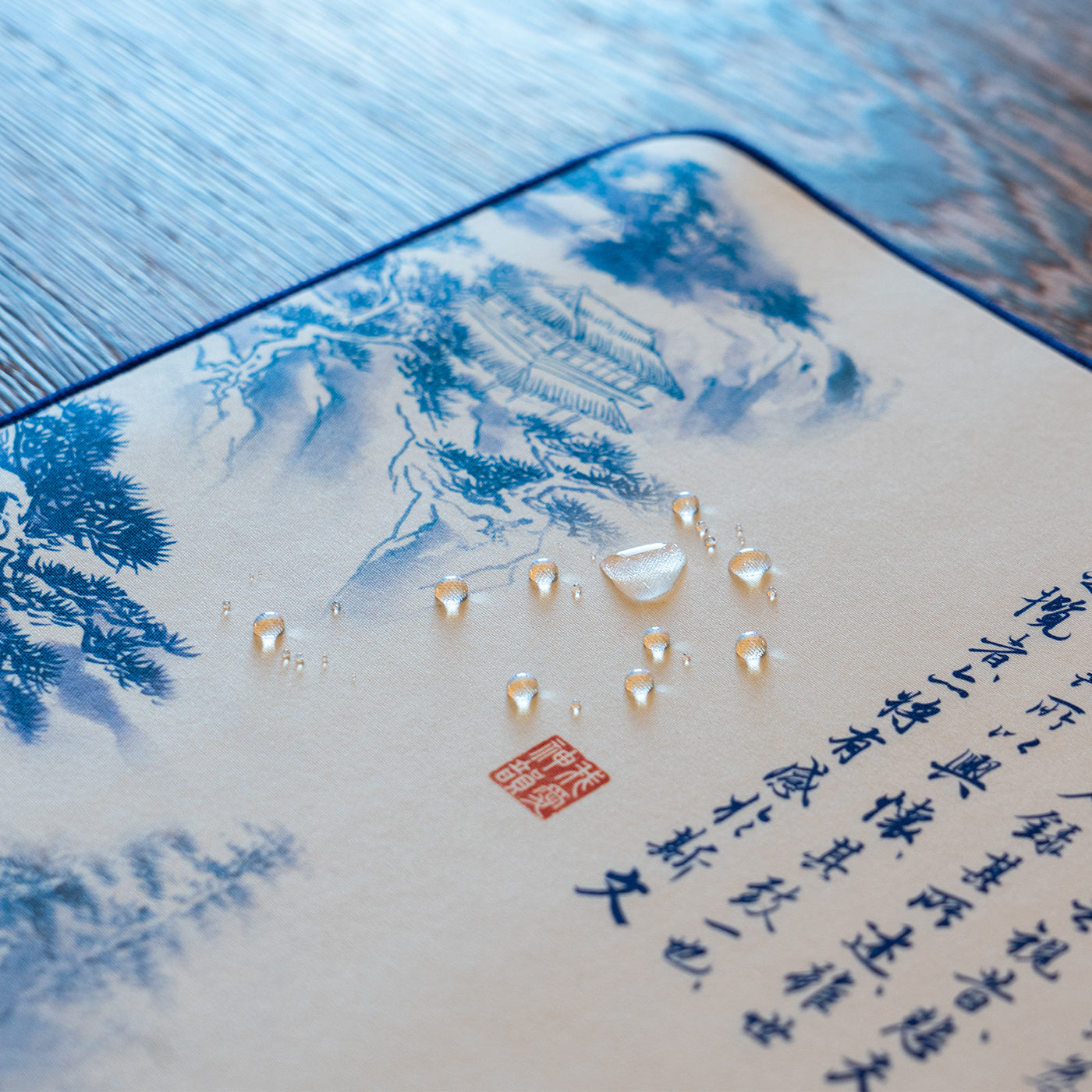 Poets of the Orchid Pavilion Desk Mat 31.5"x11.8" Water Proof - Shen Yun Collections