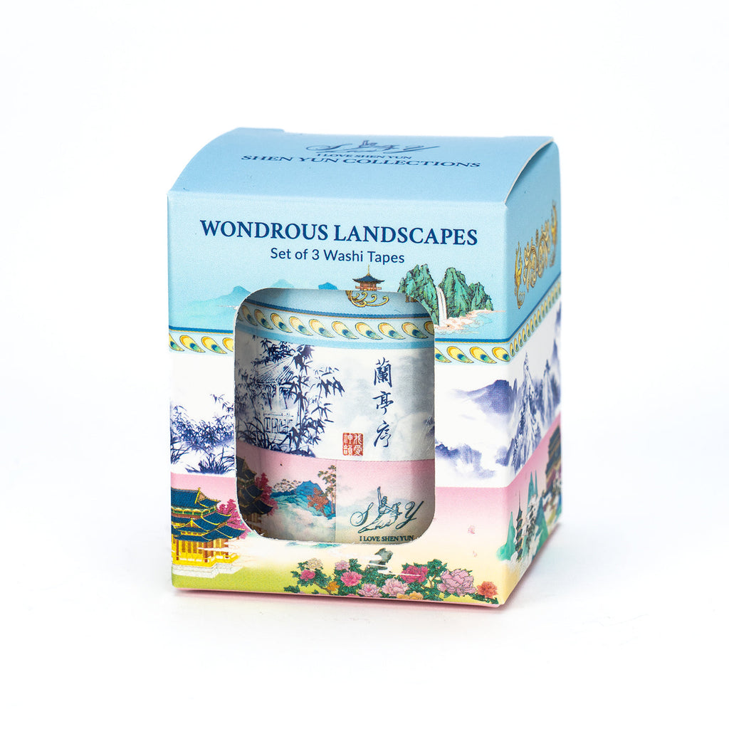 Wondrous Landscapes Washi Tape Set Package Side - Shen Yun Collections