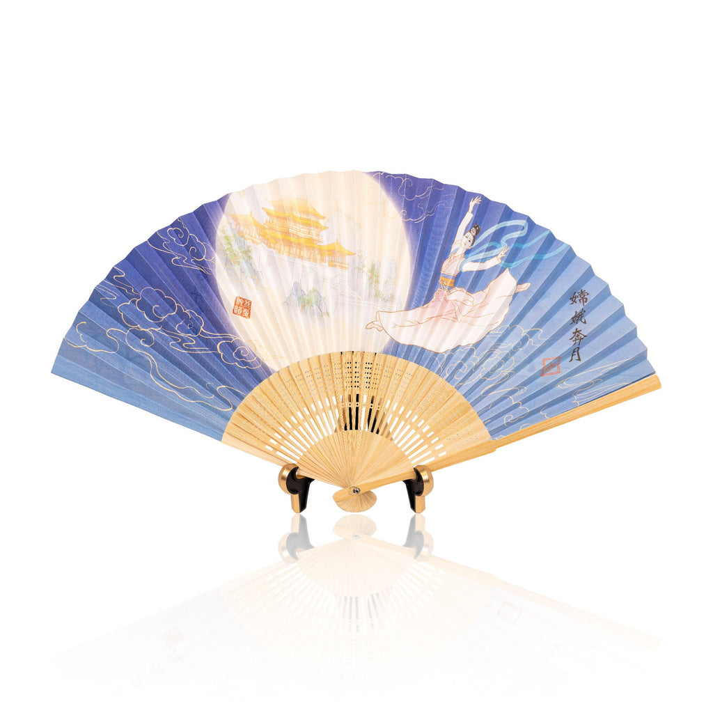 Lady of the Moon Double-sided Fan