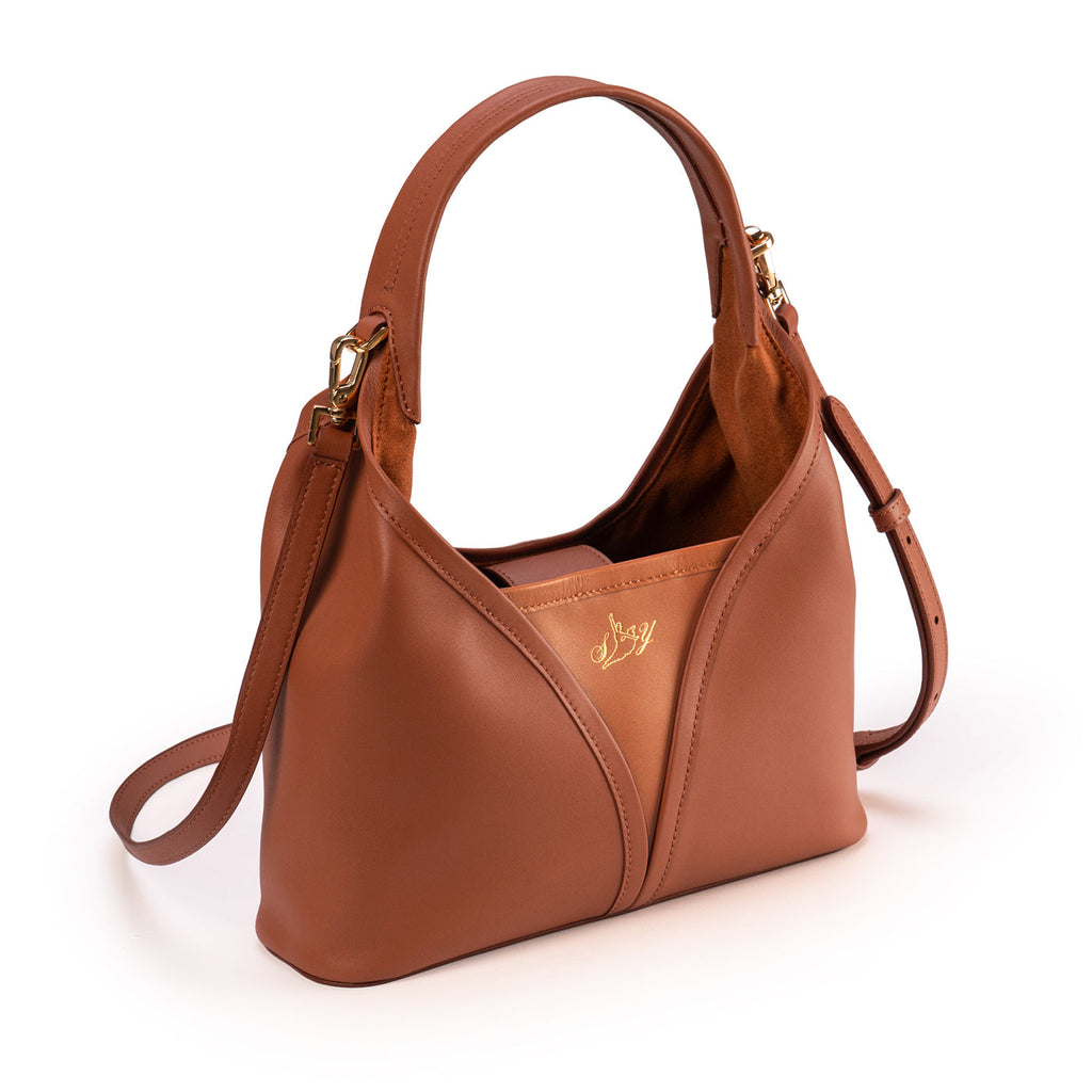 Hanfu Crossbody Bag - Brown