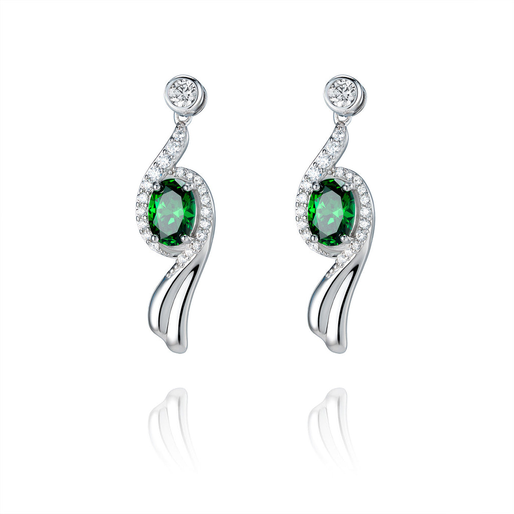 Flying Sleeves Earrings Green