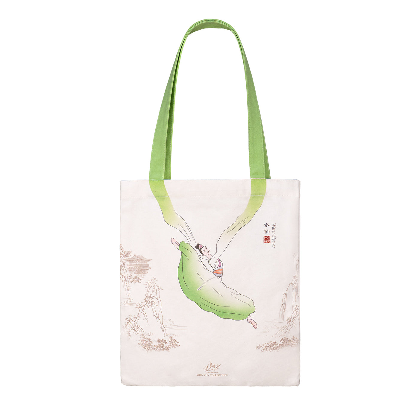 Water Sleeves Canvas Bag Green
