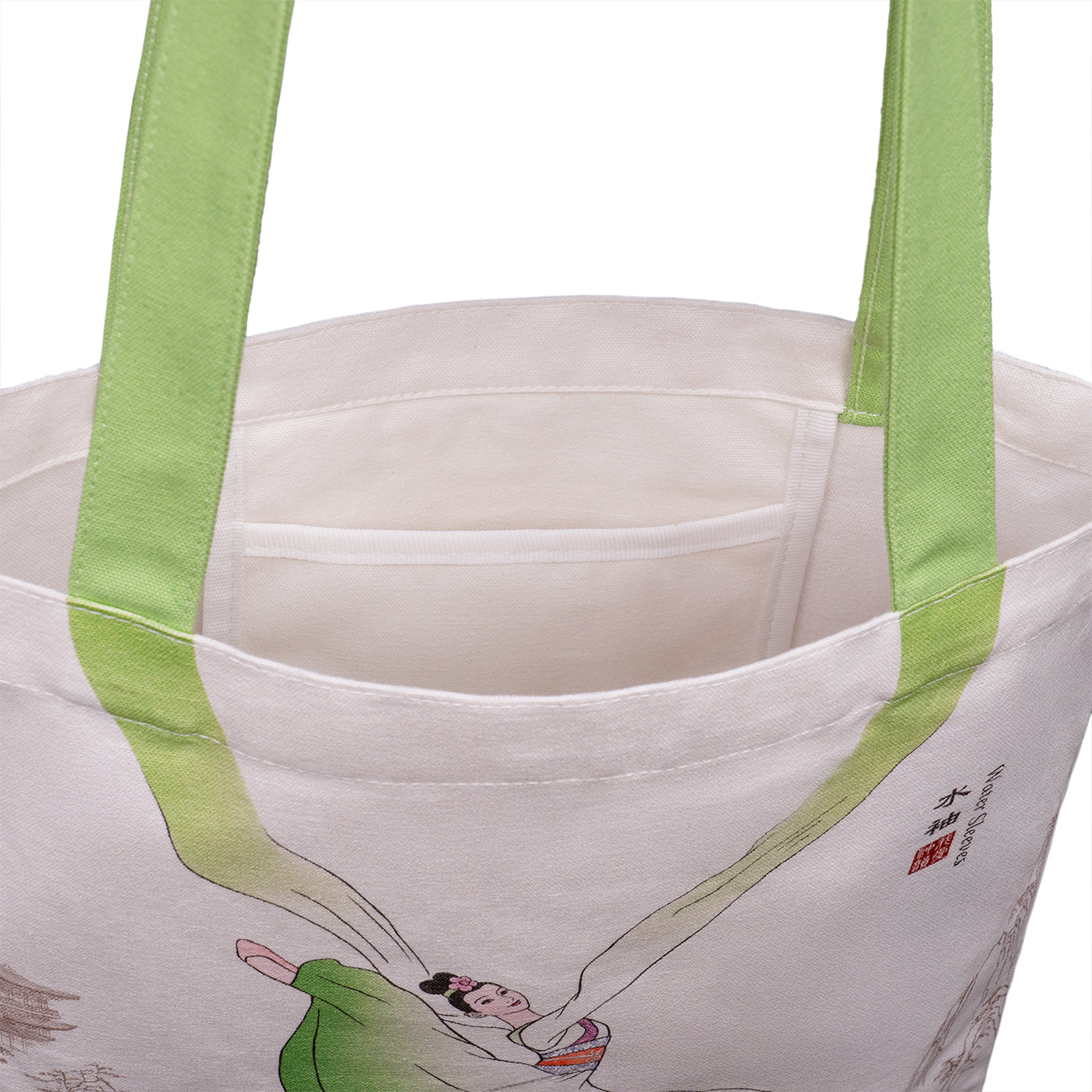 Water Sleeves Canvas Bag Green