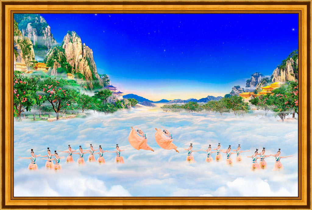 Lámina giclée | Heavenly Fairies of the Peach Garden