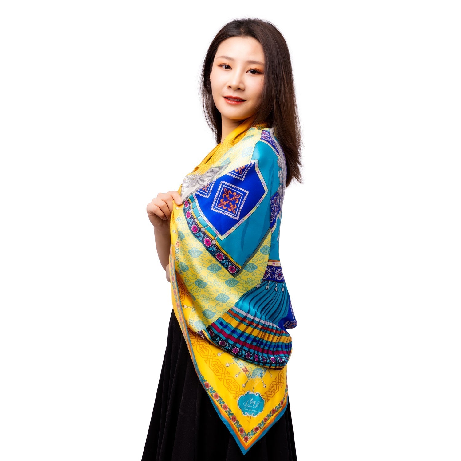 In A Miao Village Scarf Model | Shen Yun Collections