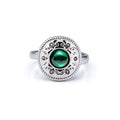 Mongolian Celebration Ring Green Front - Shen Yun Collections