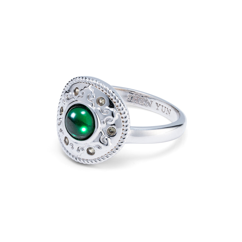 Mongolian Celebration Ring Green Side - Shen Yun Collections