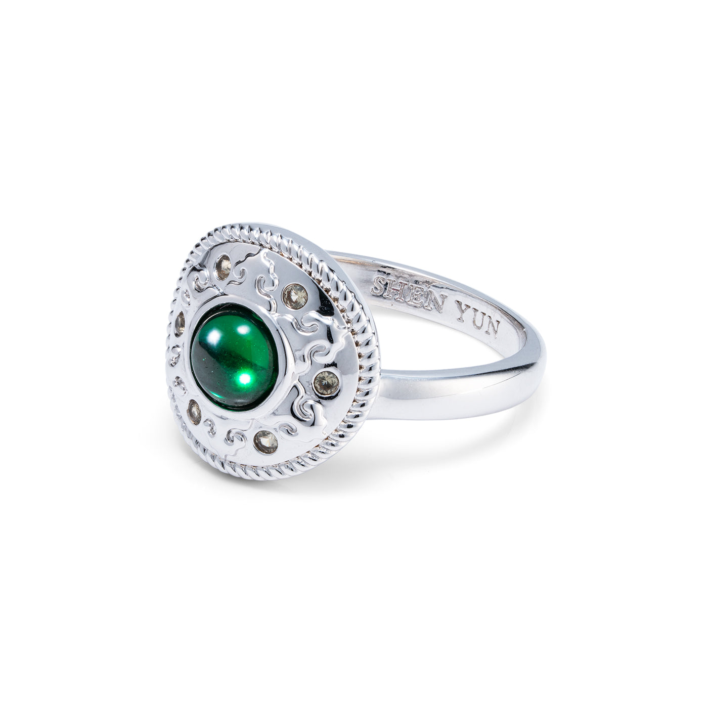 Mongolian Celebration Ring Green Side - Shen Yun Collections