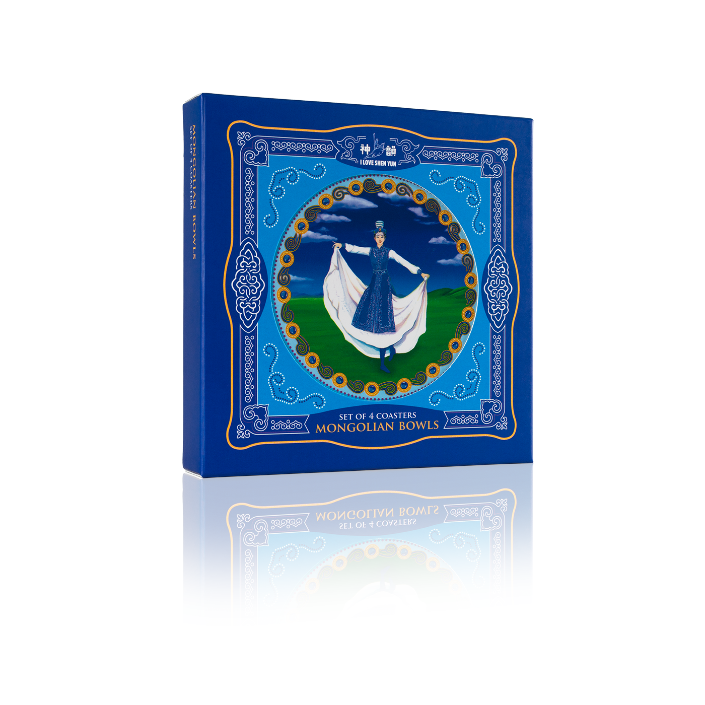 Mongolian Bowls Coasters Set of 4 - Shen Yun Collections