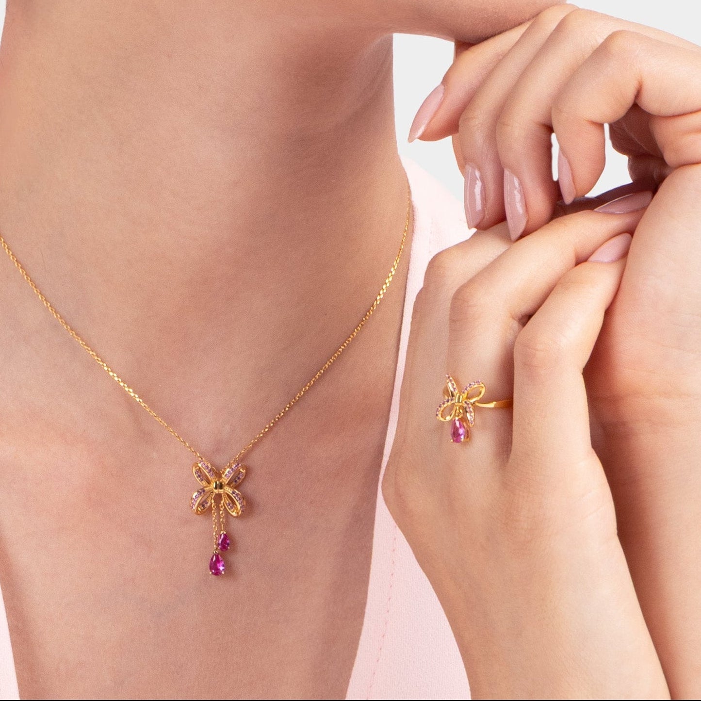 Blissful Knot Ring Gold - Shen Yun Collections