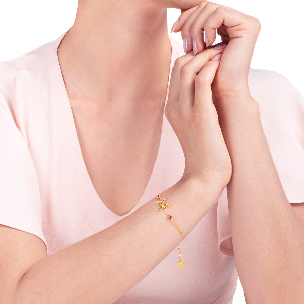 Blissful Knot Bracelet Gold - Shen Yun Collections