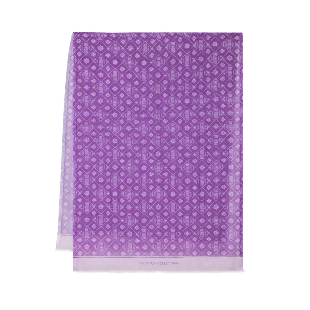 Zhen Shan Ren Long Scarf Purple