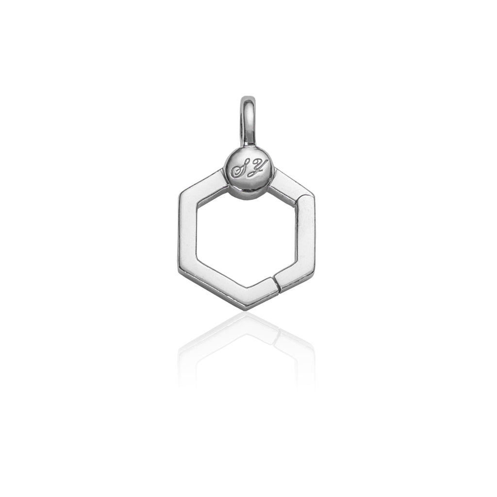 Charm Connector Clasp Silver Front View | Shen Yun Collections