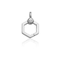 Charm Connector Clasp Silver Front View | Shen Yun Collections