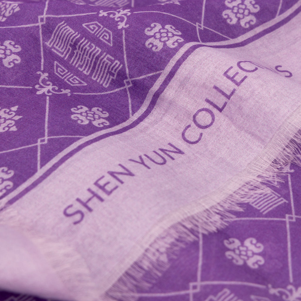 Zhen Shan Ren Long Scarf Purple