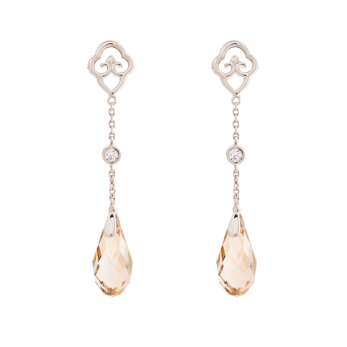 Celestial Tassel Earrings Champagne