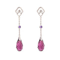 Celestial Tassel Earrings Amethyst