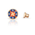 Falun Pin Indigo Blue Small Front | Shen Yun Collections 