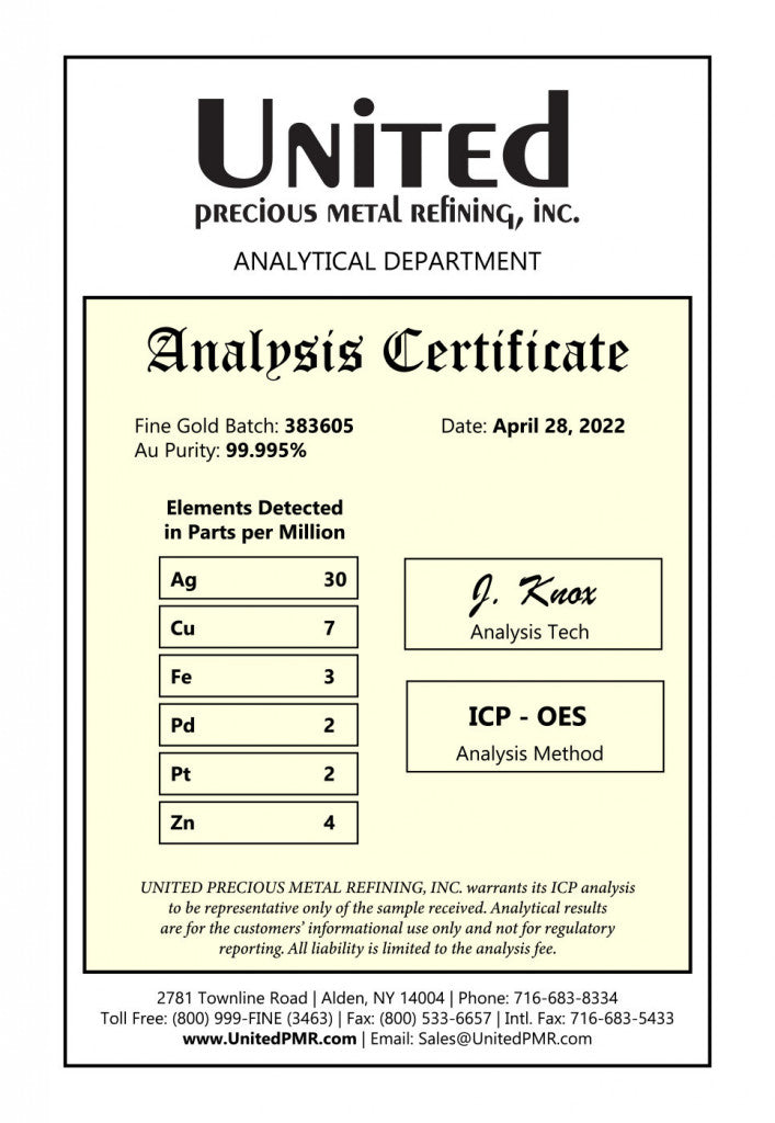 Falun Pendant 24kt Yellow Gold 17mm Certification