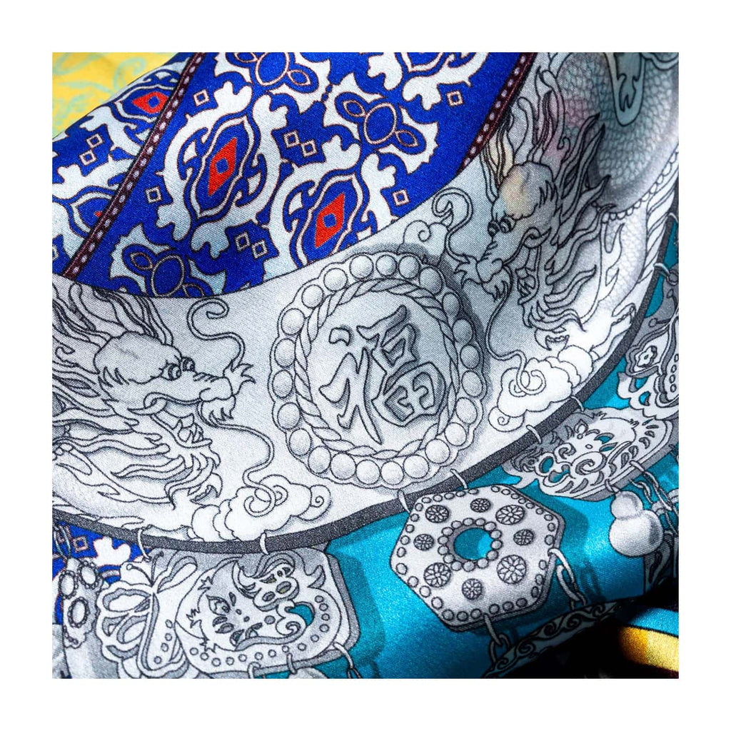 In A Miao Village Scarf Detail View | Shen Yun Collections