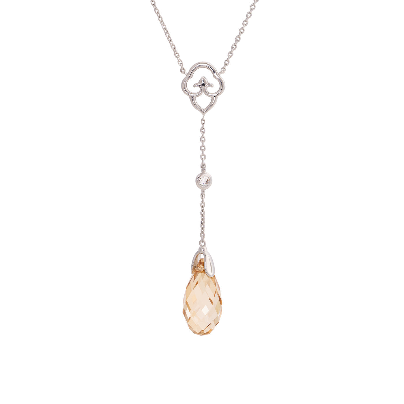 Celestial Tassel Necklace Champagne