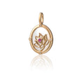 Noble Lotus Charm Gold Front View | Shen Yun Collections