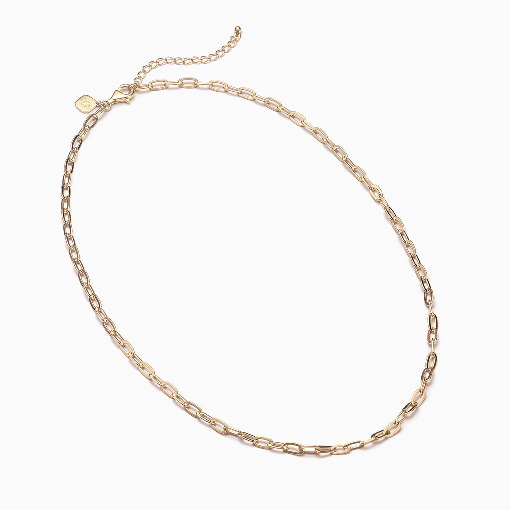 Paperclip Chain Necklace Gold (17’') Image 2 | Shen Yun Collections 
