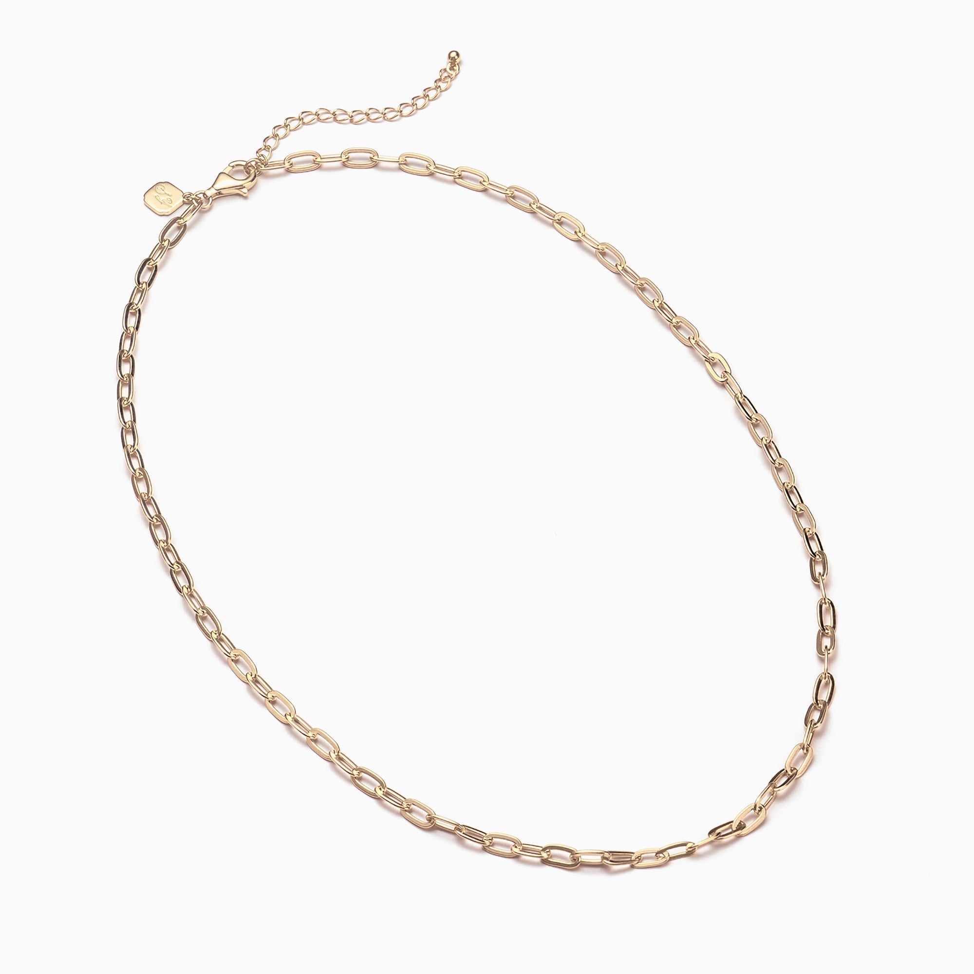 Paperclip Chain Necklace Gold (17’') Image 2 | Shen Yun Collections 