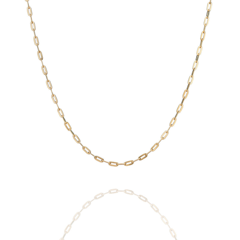 Paperclip Chain Necklace Gold (17’') Image 1 | Shen Yun Collections 