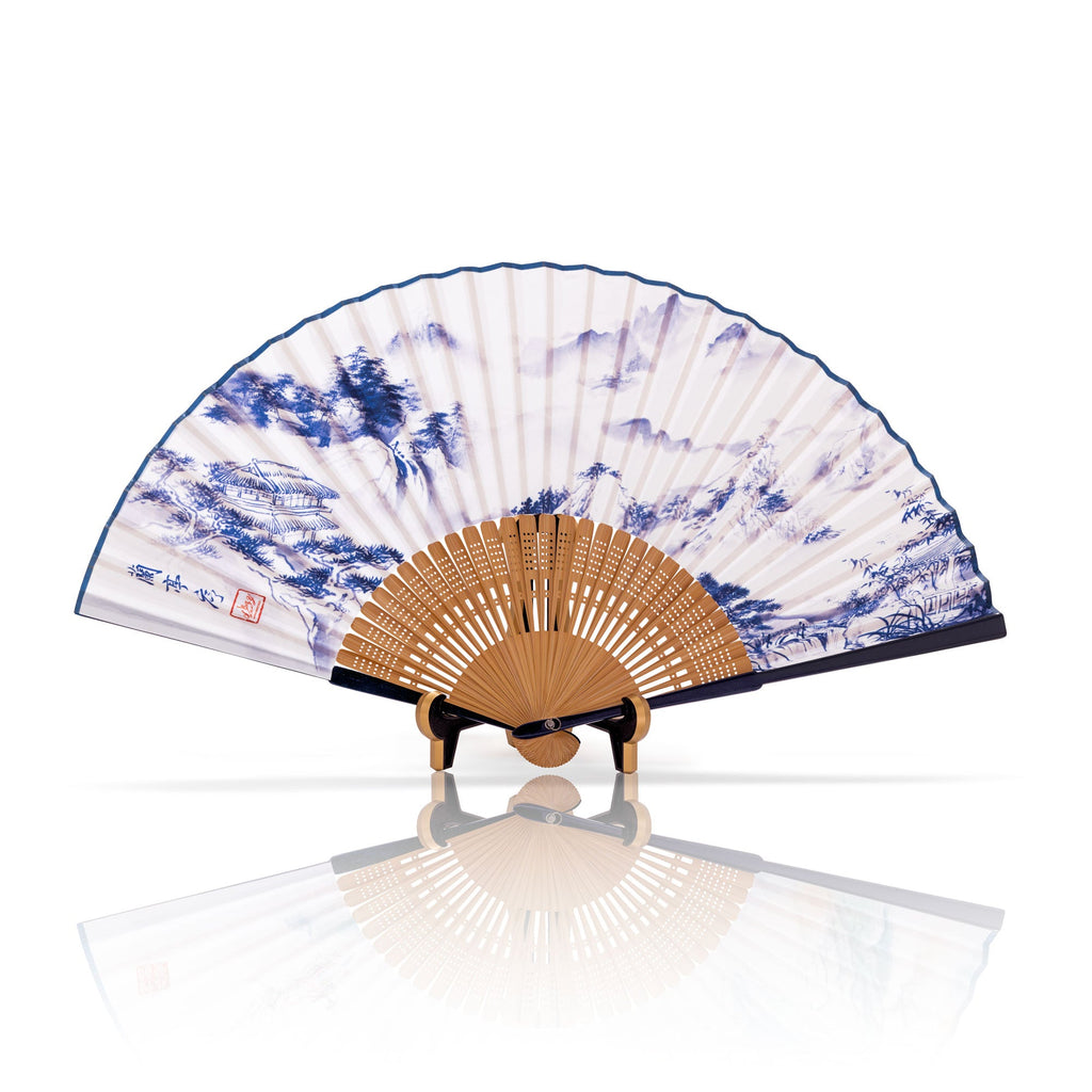 Poets of the Orchid Pavilion Fan