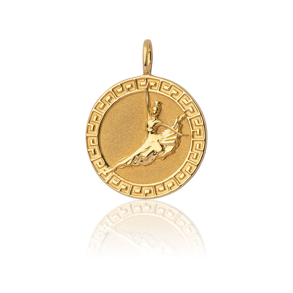 Shen Yun Signature Coin Charm Gold Front View | Shen Yun Colletions