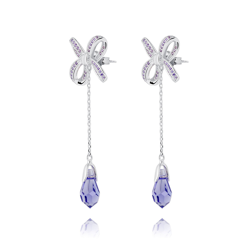 Blissful Knot Earrings Silver