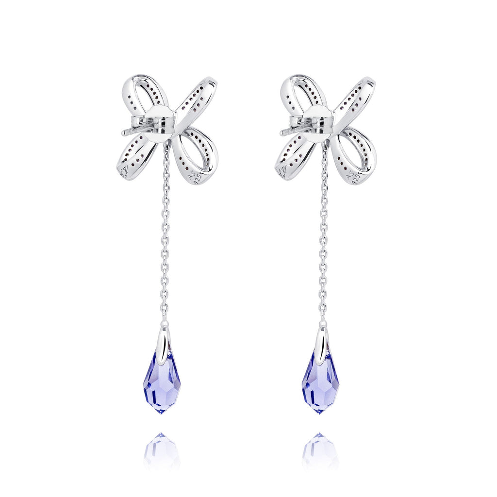 Blissful Knot Earrings Silver