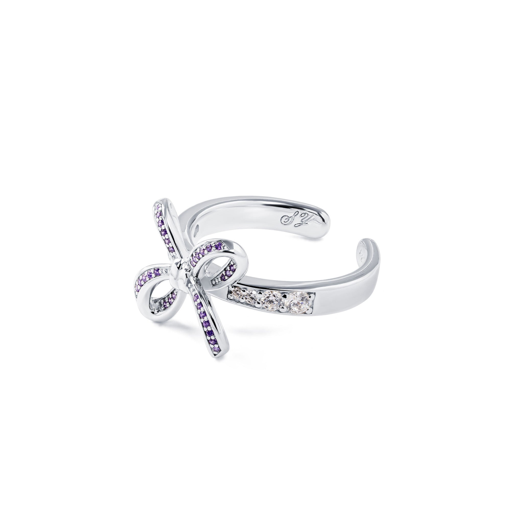 Blissful Knot Ring Silver