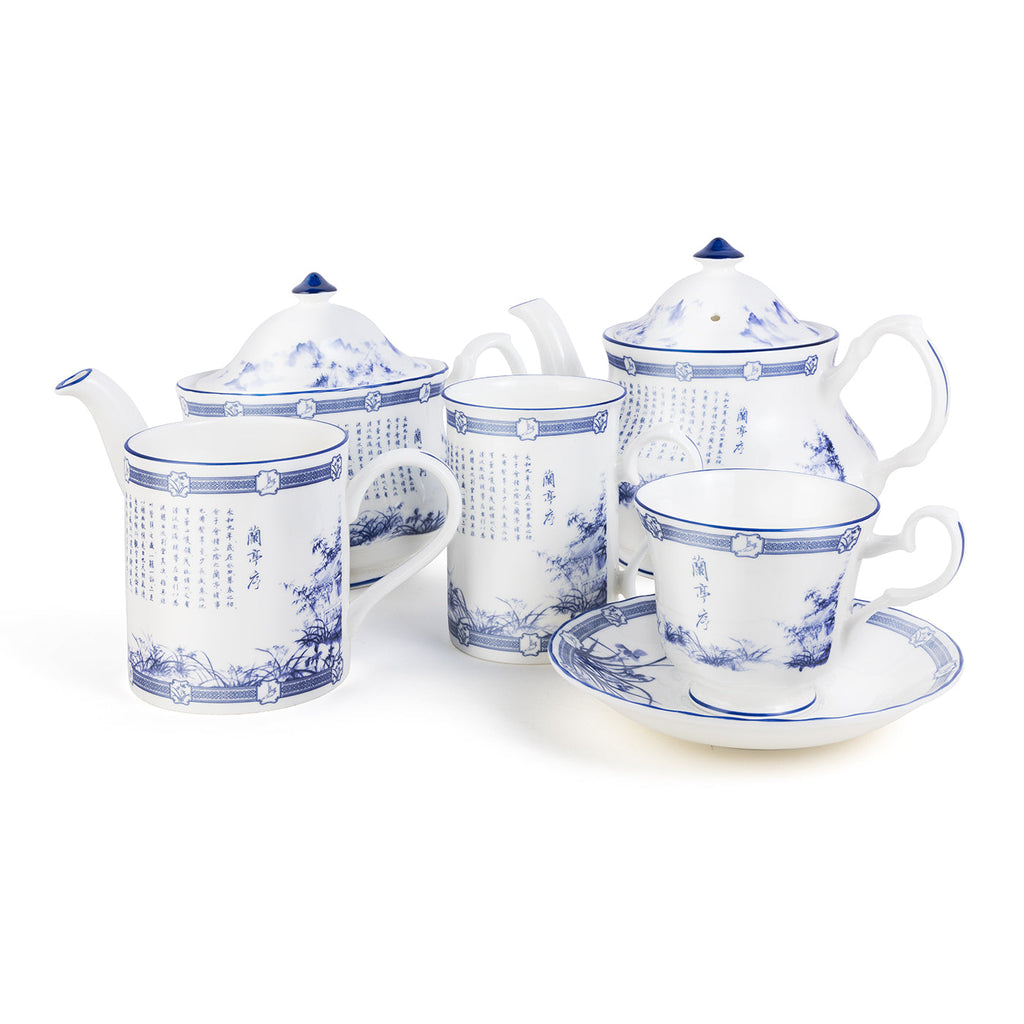 Poets of the Orchid Pavilion Teapot Set - Shen Yun Collections