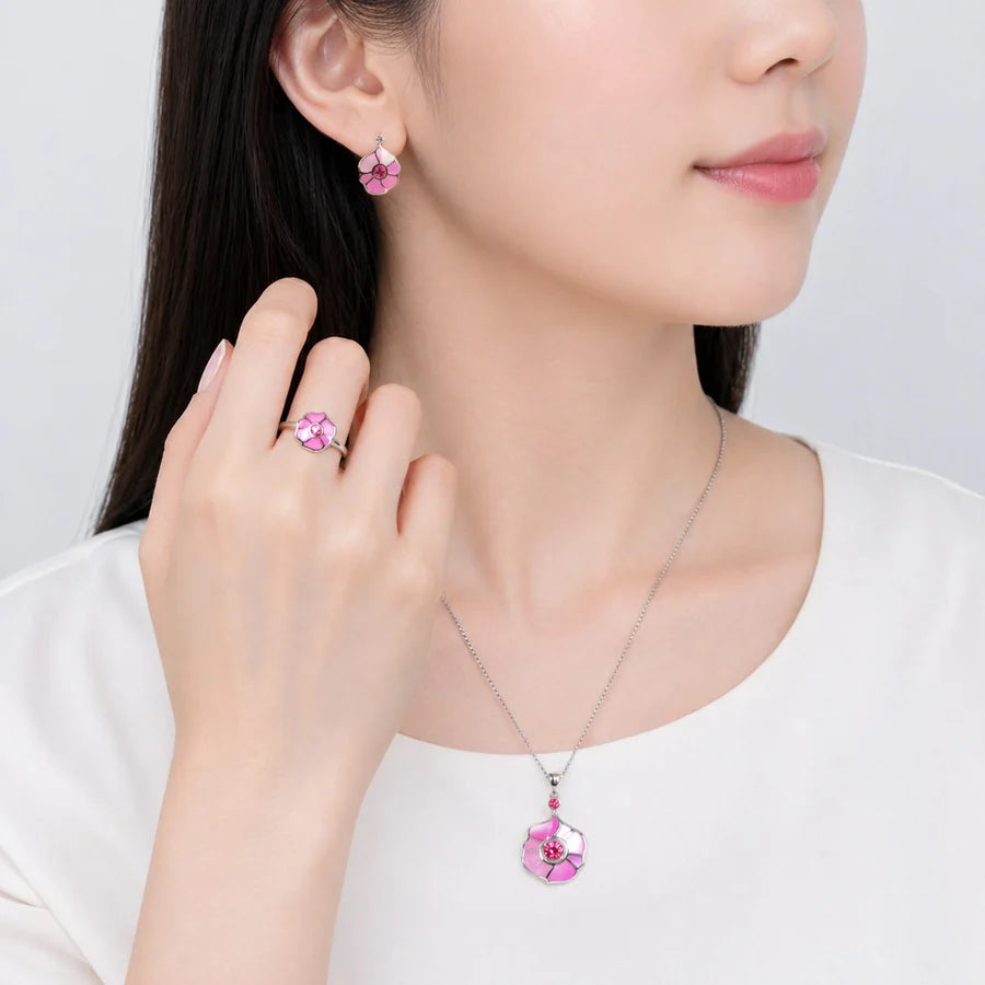 Windmill Grace Necklace Pink