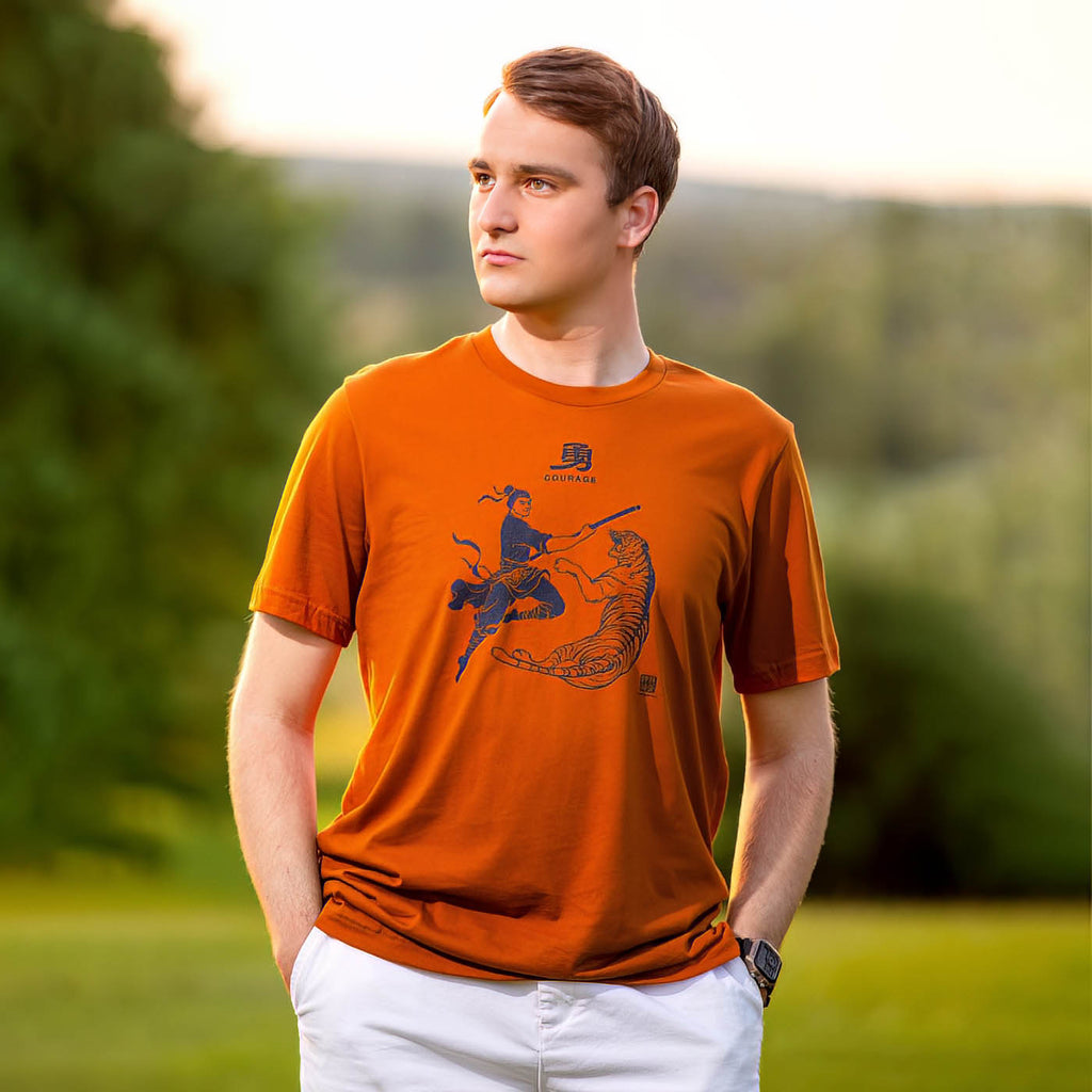 Wu Song Defeats the Tiger T-Shirt Model Image | Shen Yun Collections