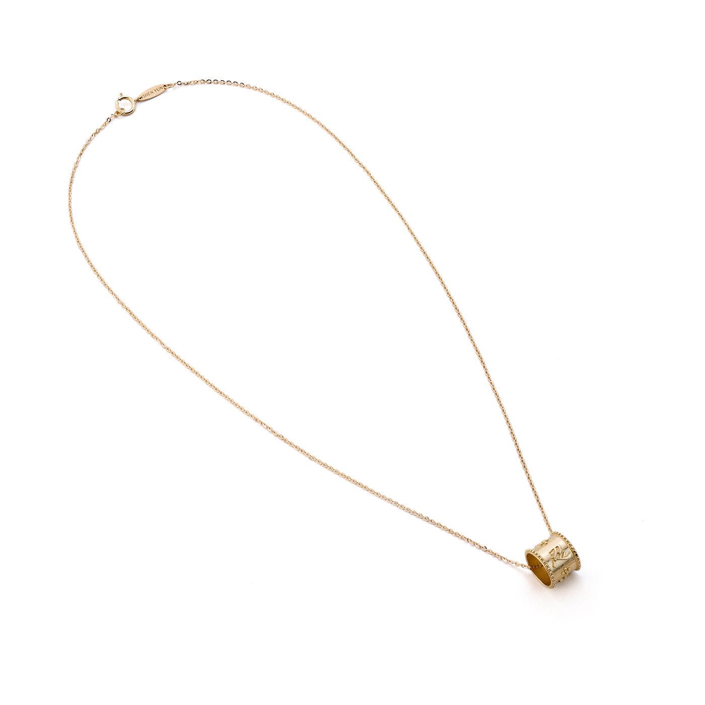 Zhen Shan Ren Eternity Necklace Yellow Gold Image Overall View | Shen Yun Collections